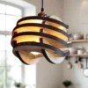 Pendellampe aus Holz